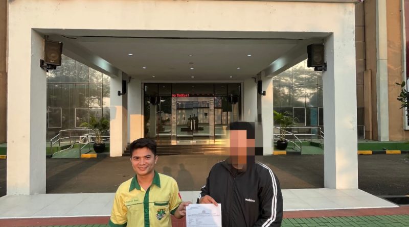 Didampingi Yayasan Pemuda Petra Keadilan RKBH Banten, Korban Dugaan Penipuan Transaksi Online Resmi Lapor ke Polres Tangerang Selatan